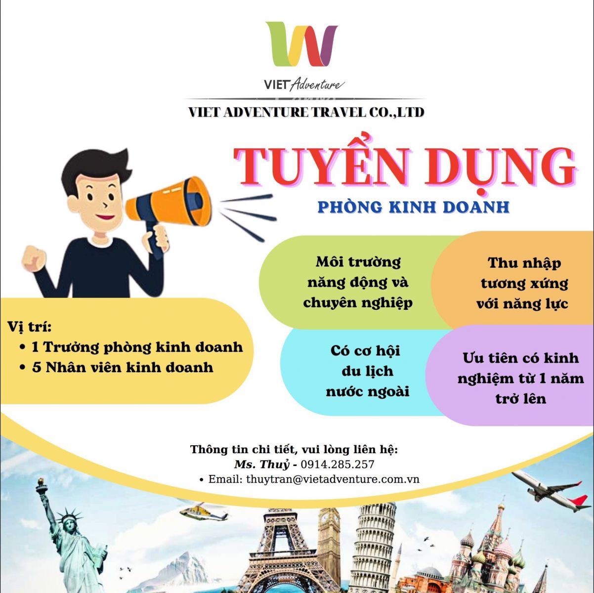 BẢNG TIN TUYỂN DỤNG